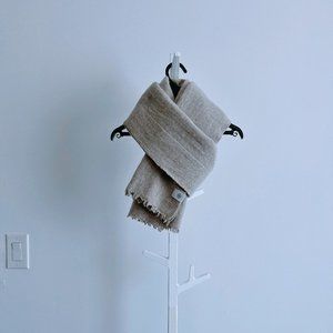 Low Classic Grey Wool Muffler Scarf
